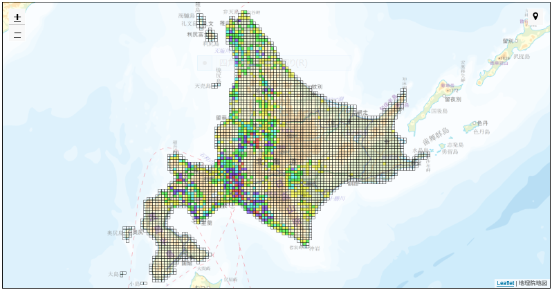 北海道アライグマ捕獲等情報マップ