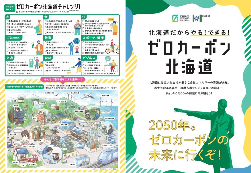 「ゼロカーボン北海道」リーフレット