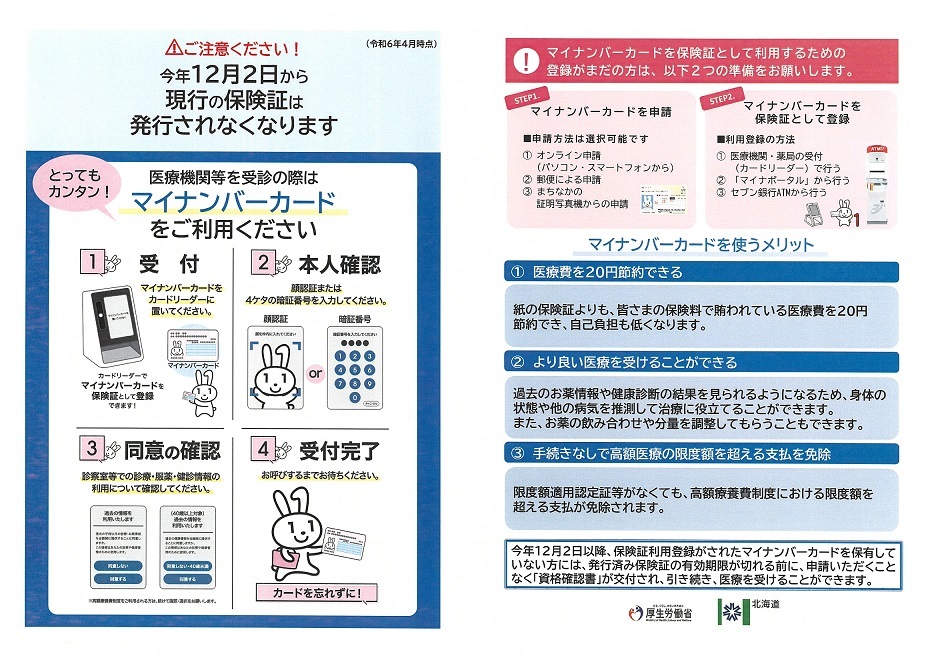 今年12月2日から現行の保険証は発行されなくなります