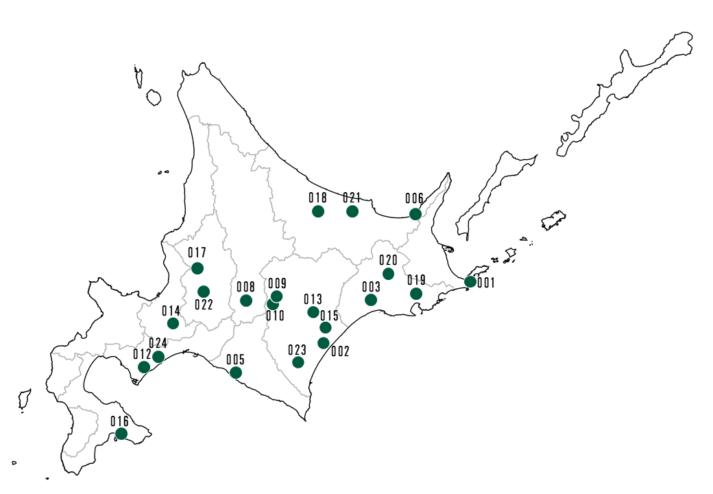 認証施設位置図
