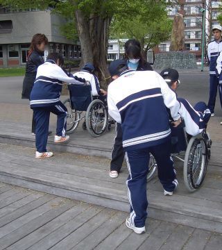 車いす介助
