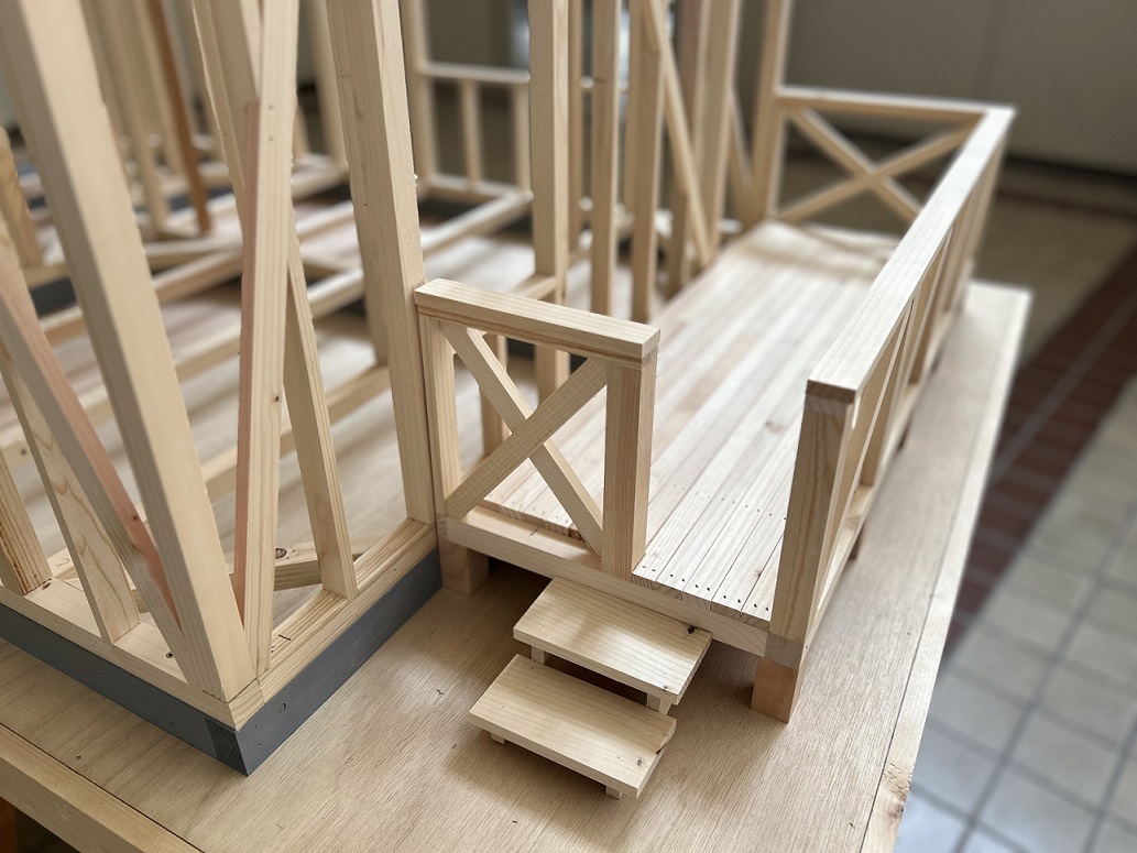 【建築技術科】ウッドデッキ製作体験