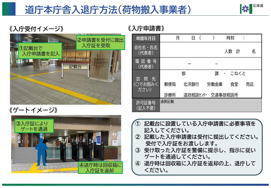 入庁方法【搬入事業者用】②
