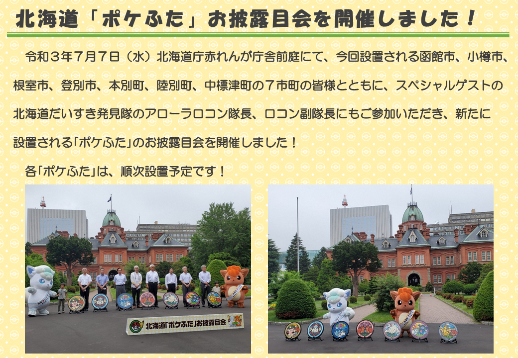 ポケモン】北海道だいすき発見隊 - 総合政策部地域創生局地域政策課