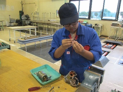 スタータモータ分解・組付