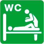 トイレ内に大人用大型ベッドあり トイレ内に大人用大型ベッドあり