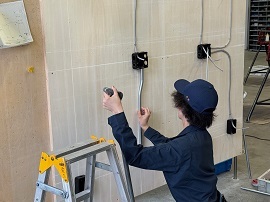 電気科1年7月訓練状況