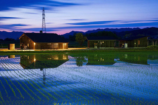 畑の中のレストラン