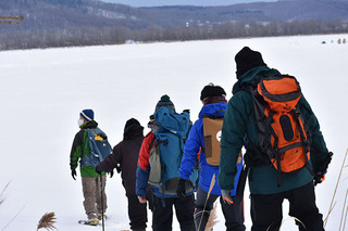 スノーシュー能取岬氷瀑コース
