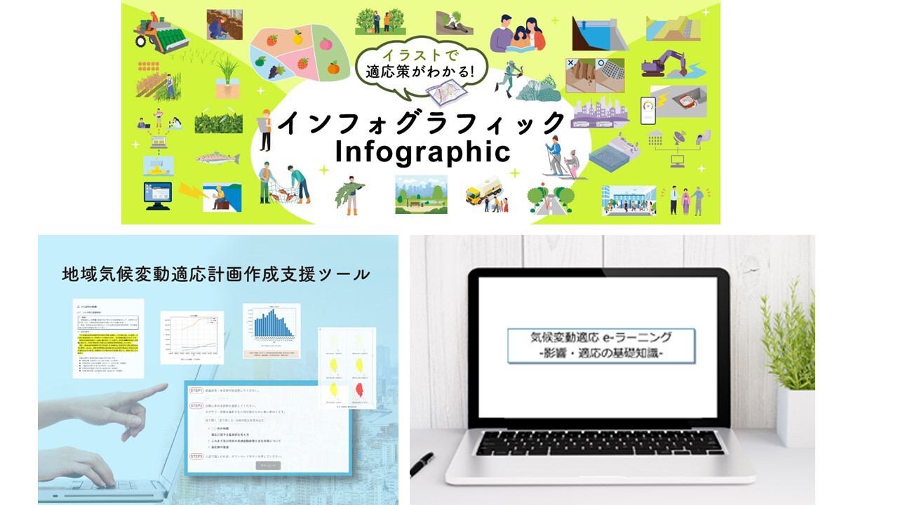 地域気候変動適応計画作成支援ツールほか（A-PLATへリンク）