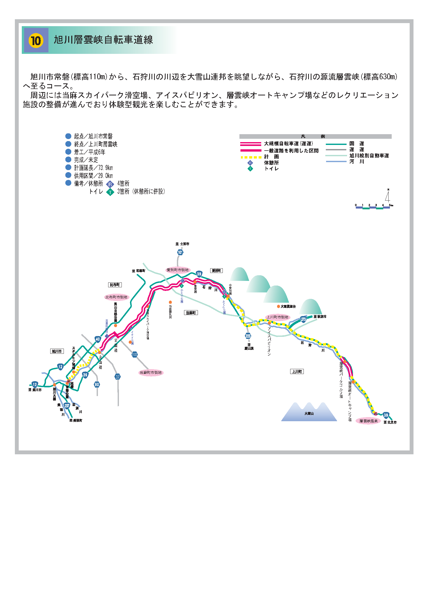 10旭川層雲峡自転車道線