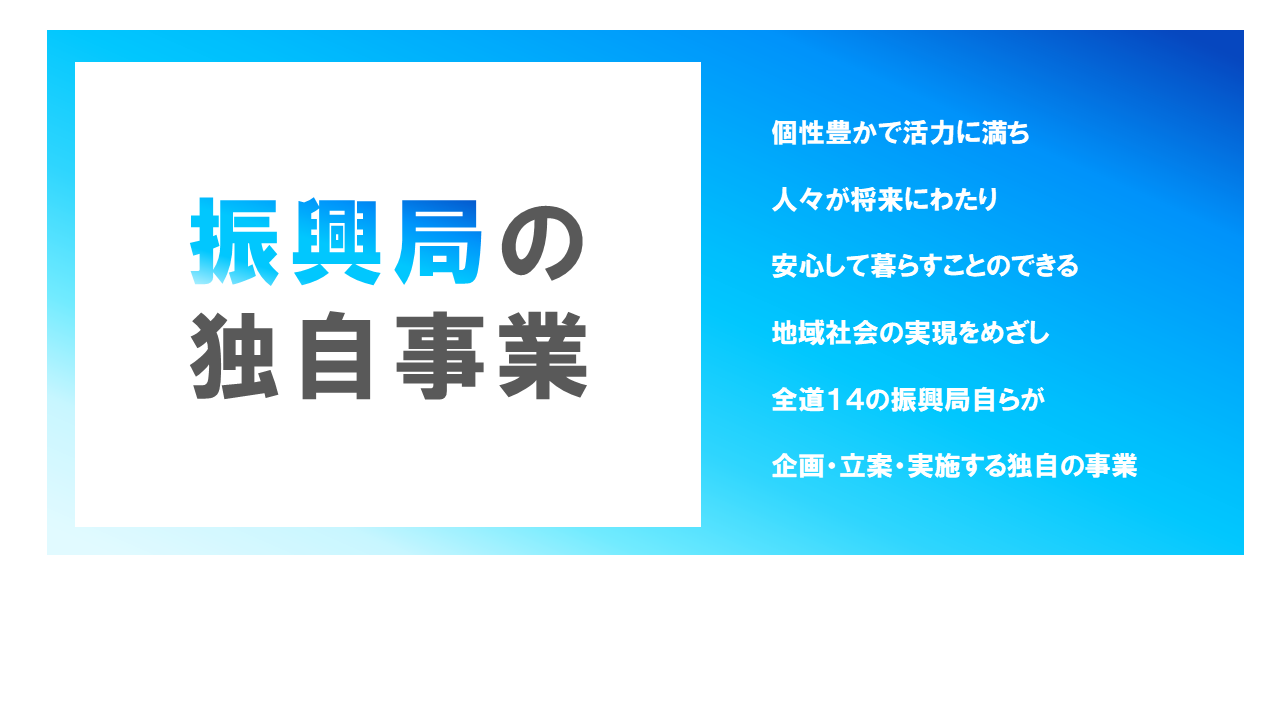 振興局の独自事業