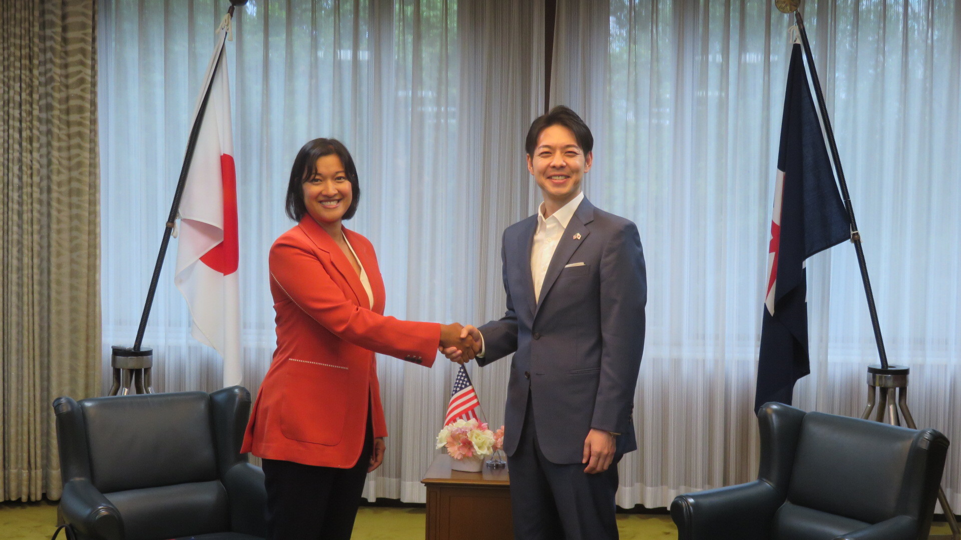 在札幌米国総領事館首席領事の写真