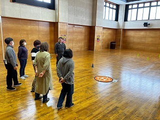 ドローンの操作実習