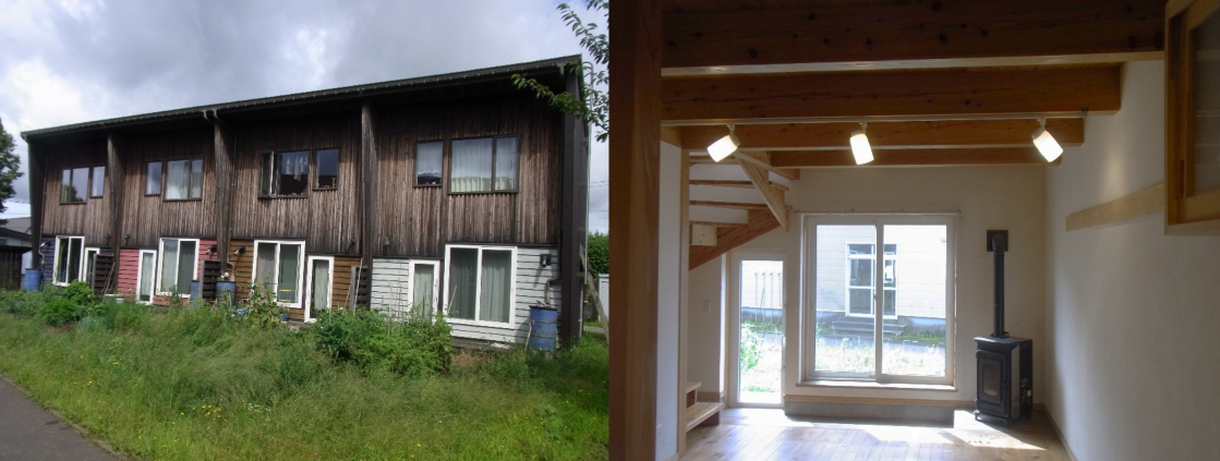 菜園・ペレットストーブ付エコアパート　かたくりの里とうべつ　宙