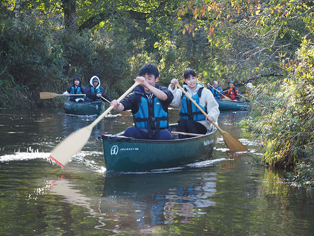 原始河川ポー川カヌー