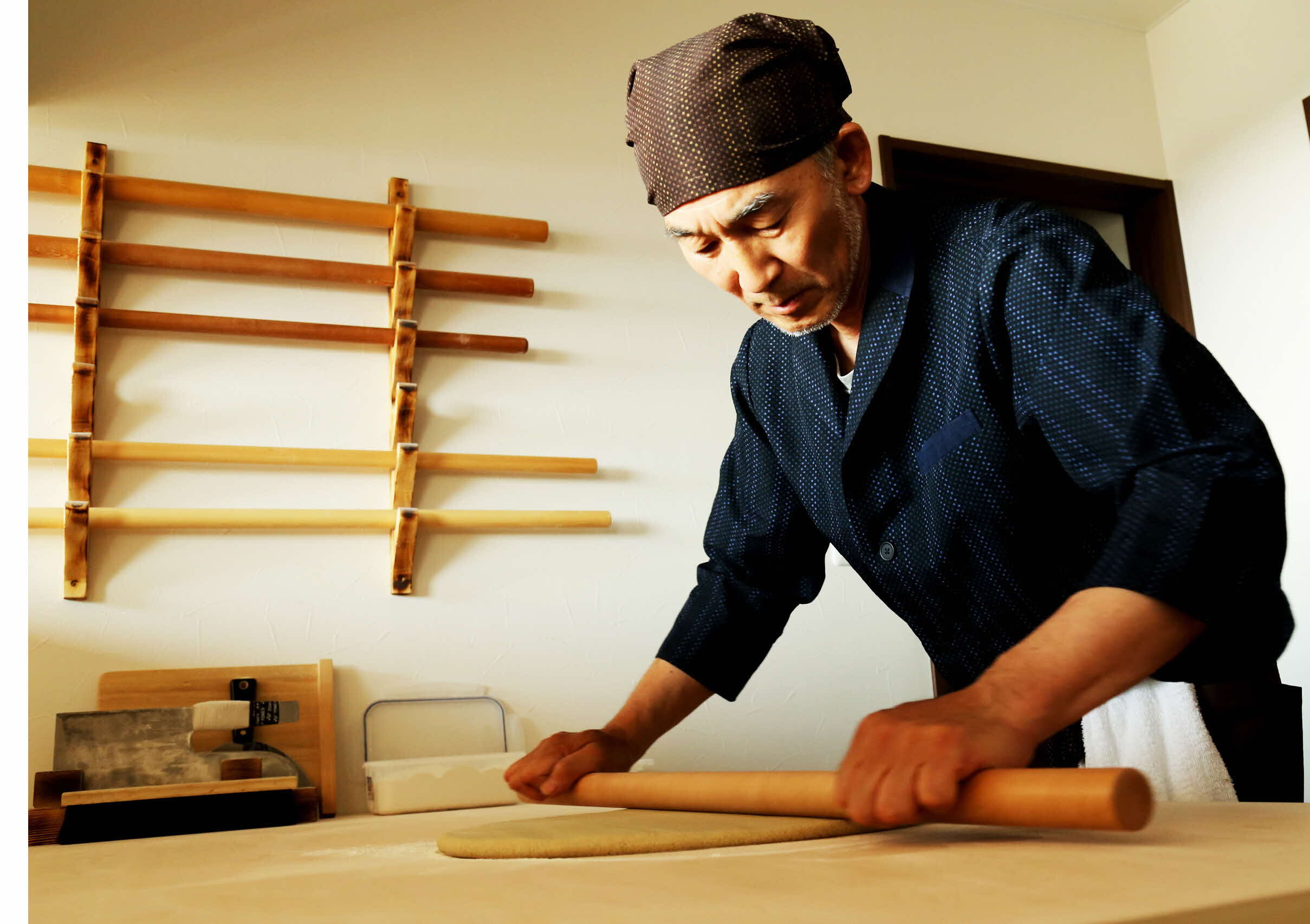 蕎麦打ち見学＆朝食