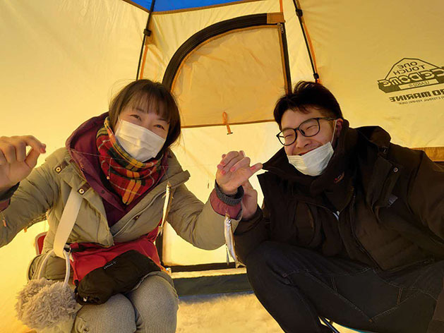 手ぶらわかさぎ釣り-2