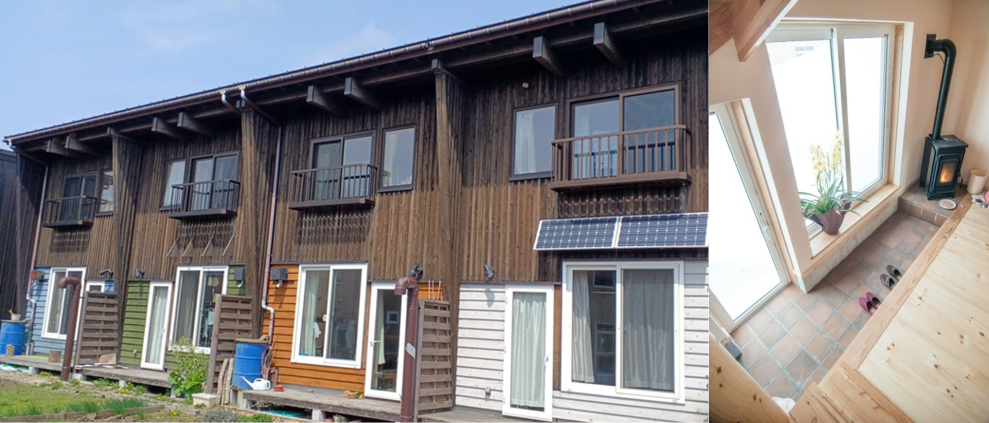 菜園・ペレットストーブ付エコアパート　かたくりの里とうべつ　空