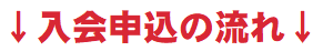 入会申込の流れ