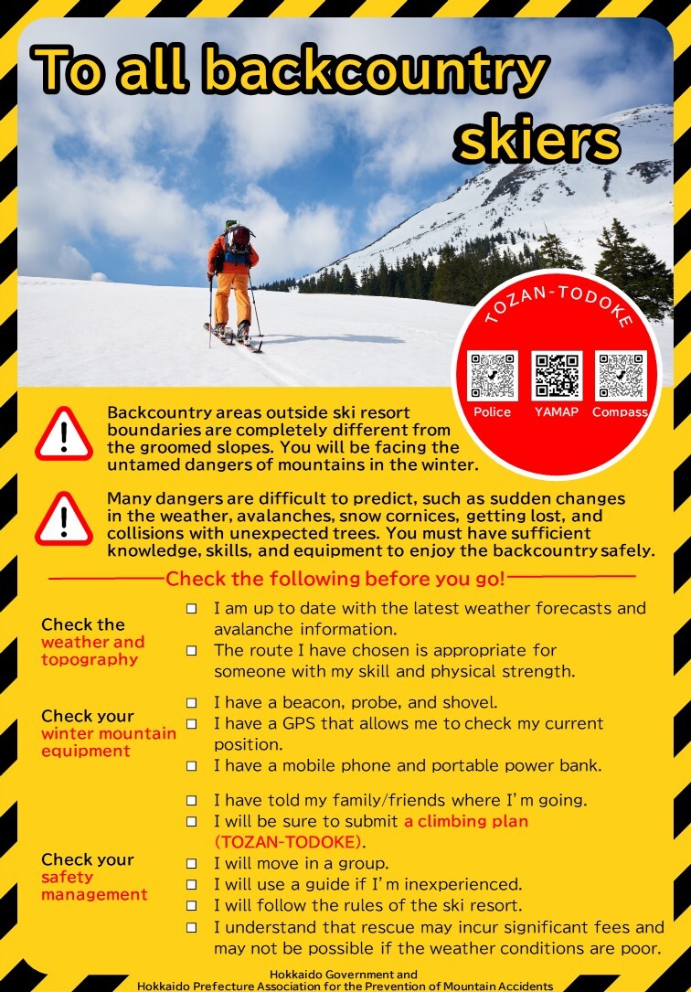 To all backcountry  skiers