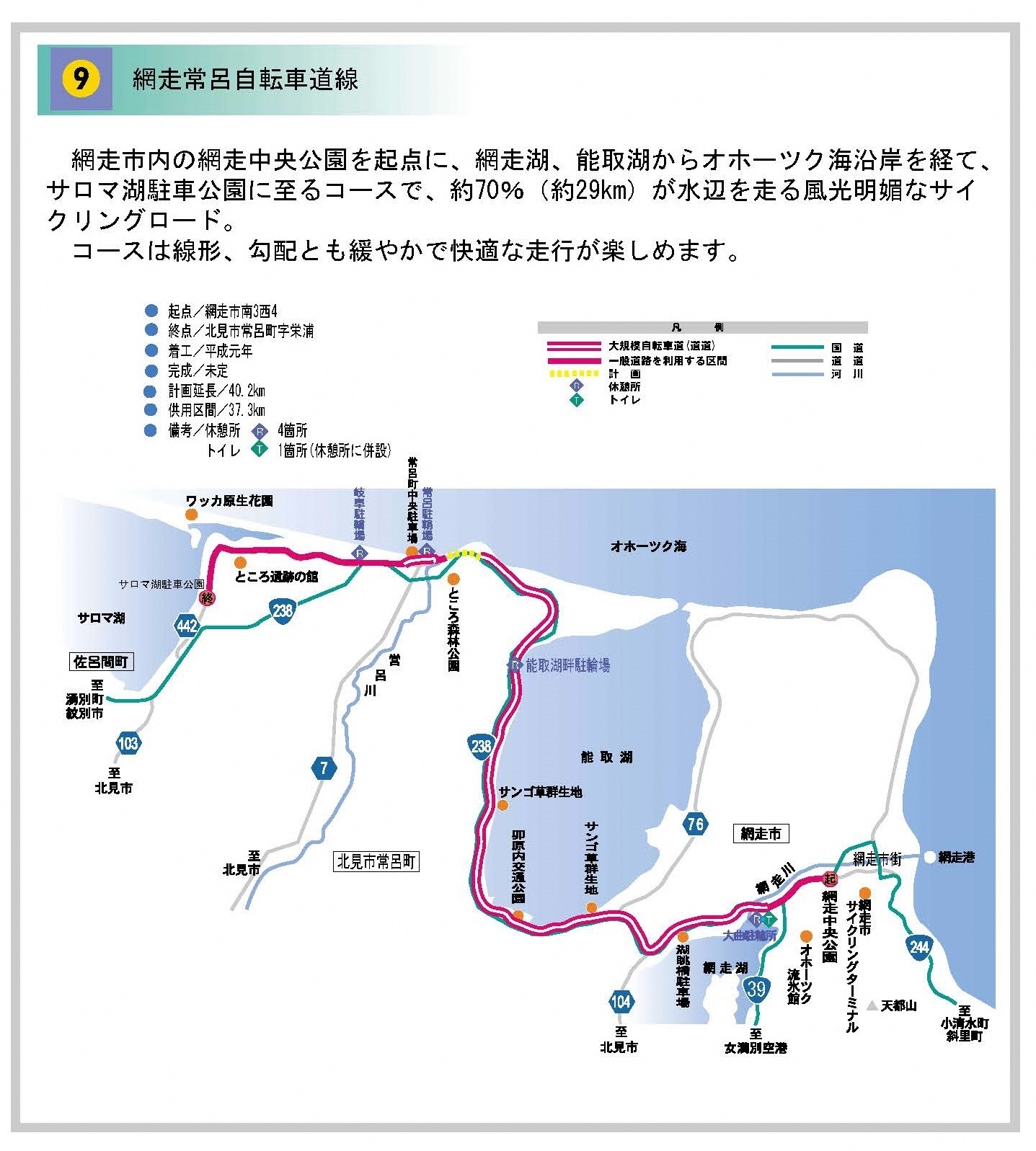 09網走常呂自転車道線