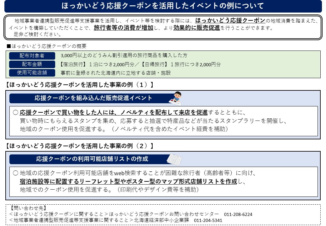 応援クーポン活用例