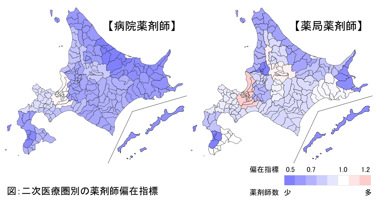 二次医療圏別病院・薬局薬剤師偏在指標