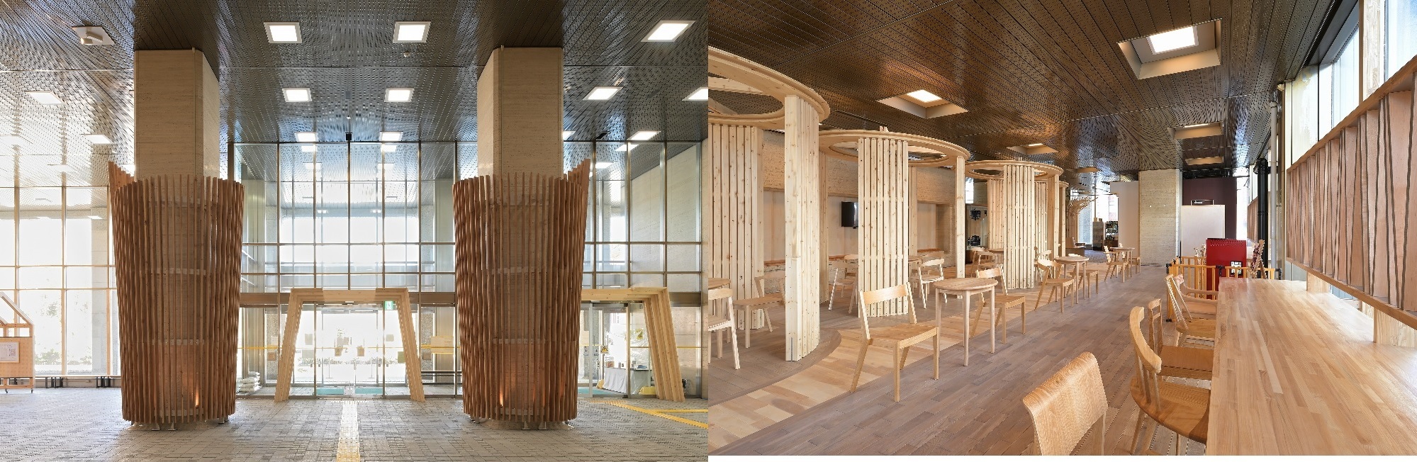 北海道庁玄関ホール木質化工事