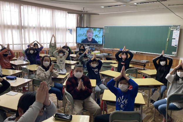 石狩市立石狩八幡小学校との交流の様子(4)