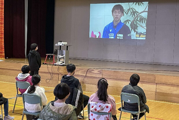 北広島市立大曲小学校との交流の様子(3)